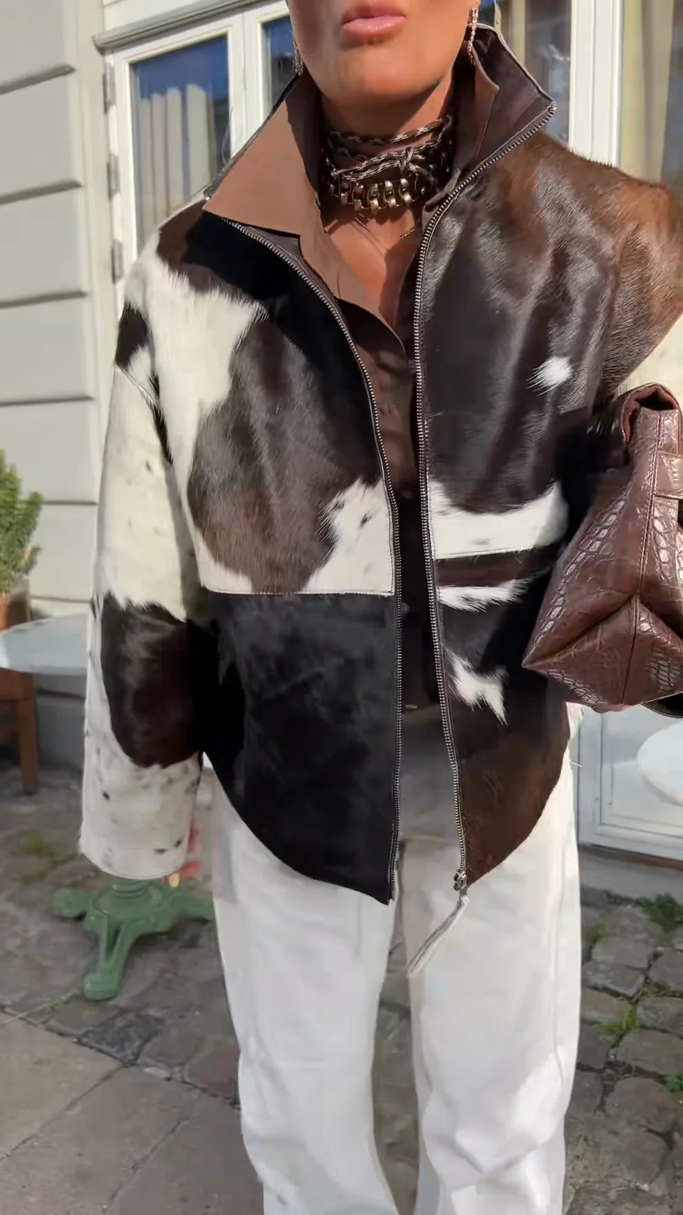 Lenka – Hřejivá bunda s originálním vzorem