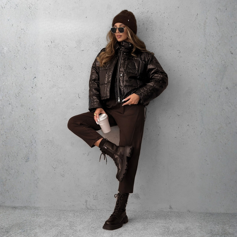 Denisa – krátký kabát se stojacím límcem