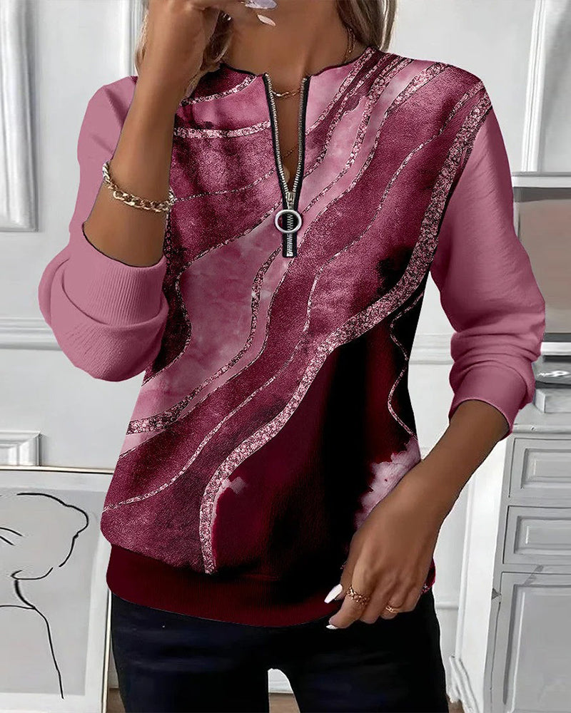 Sofie – stylová mikina s potiskem na zip