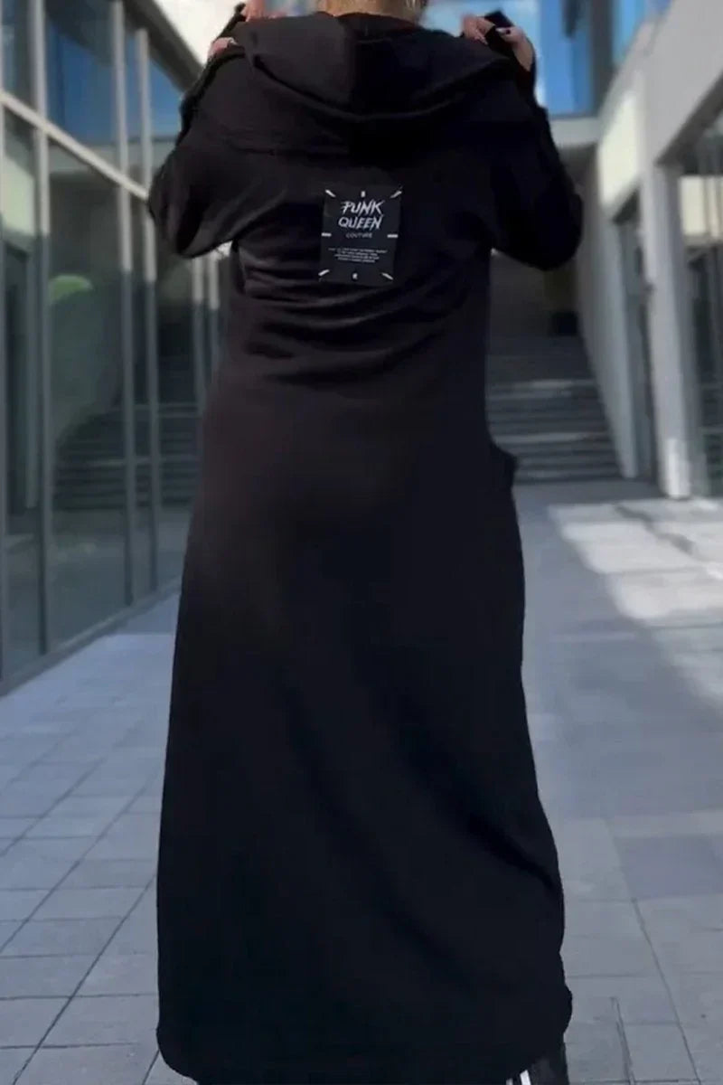 Diana – Dlouhá mikina se zipem z měkkého a prodyšného materiálu