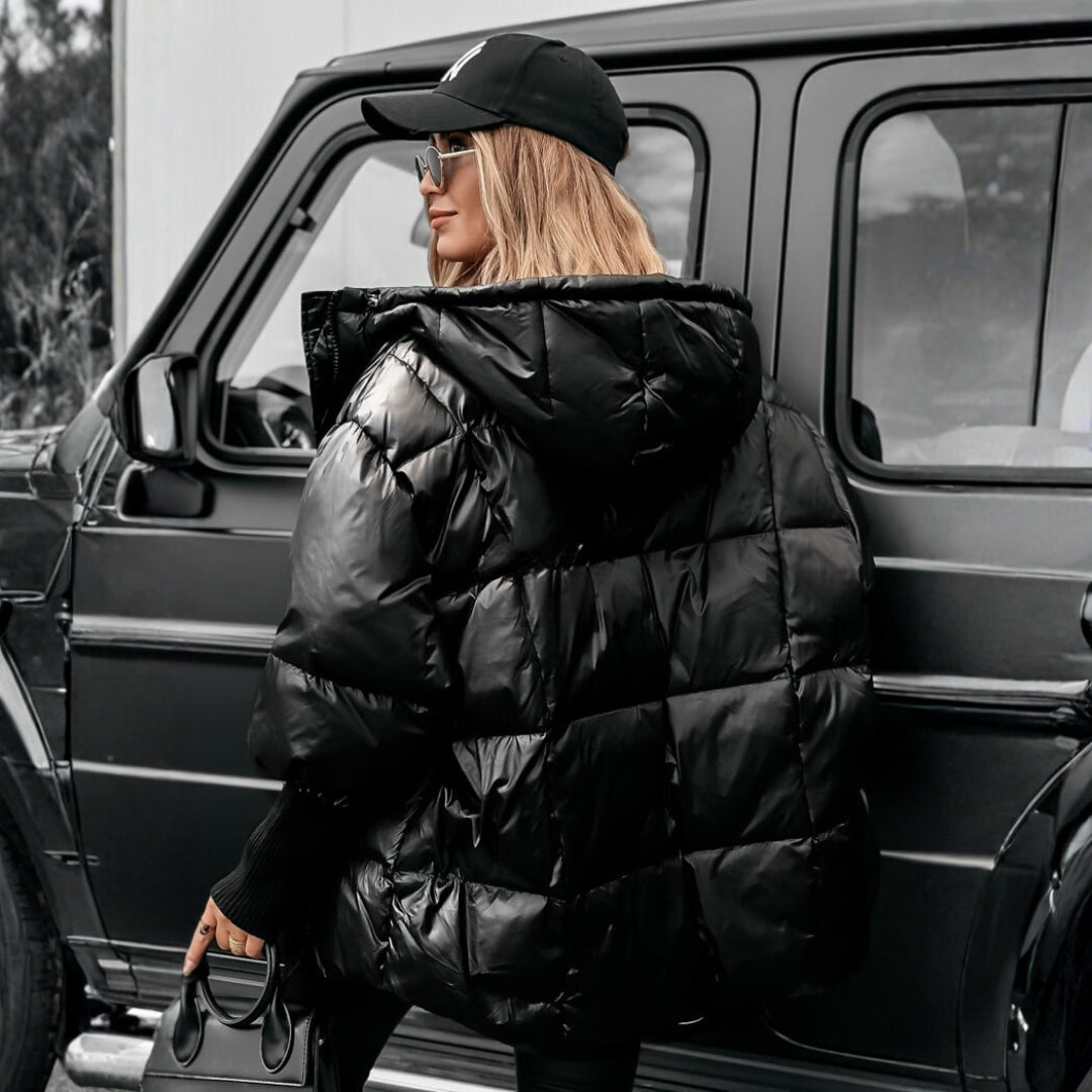 Aneta – prošívaný kabát se stojacím límcem