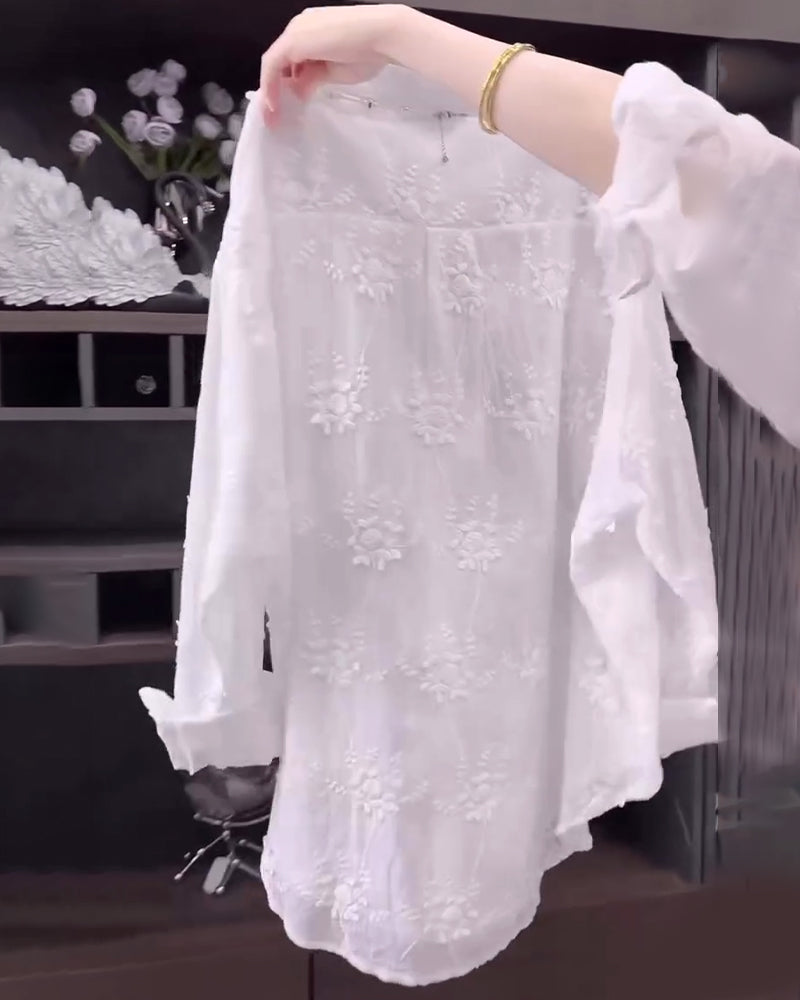 Marie – Bavlněná košile s výšivkou pro každý den