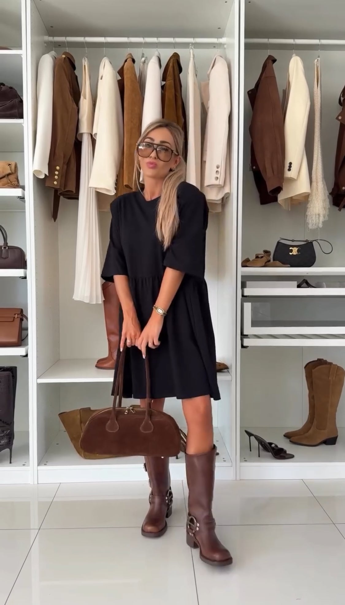 Eva – Midi šaty pro elegantní podzimní dny