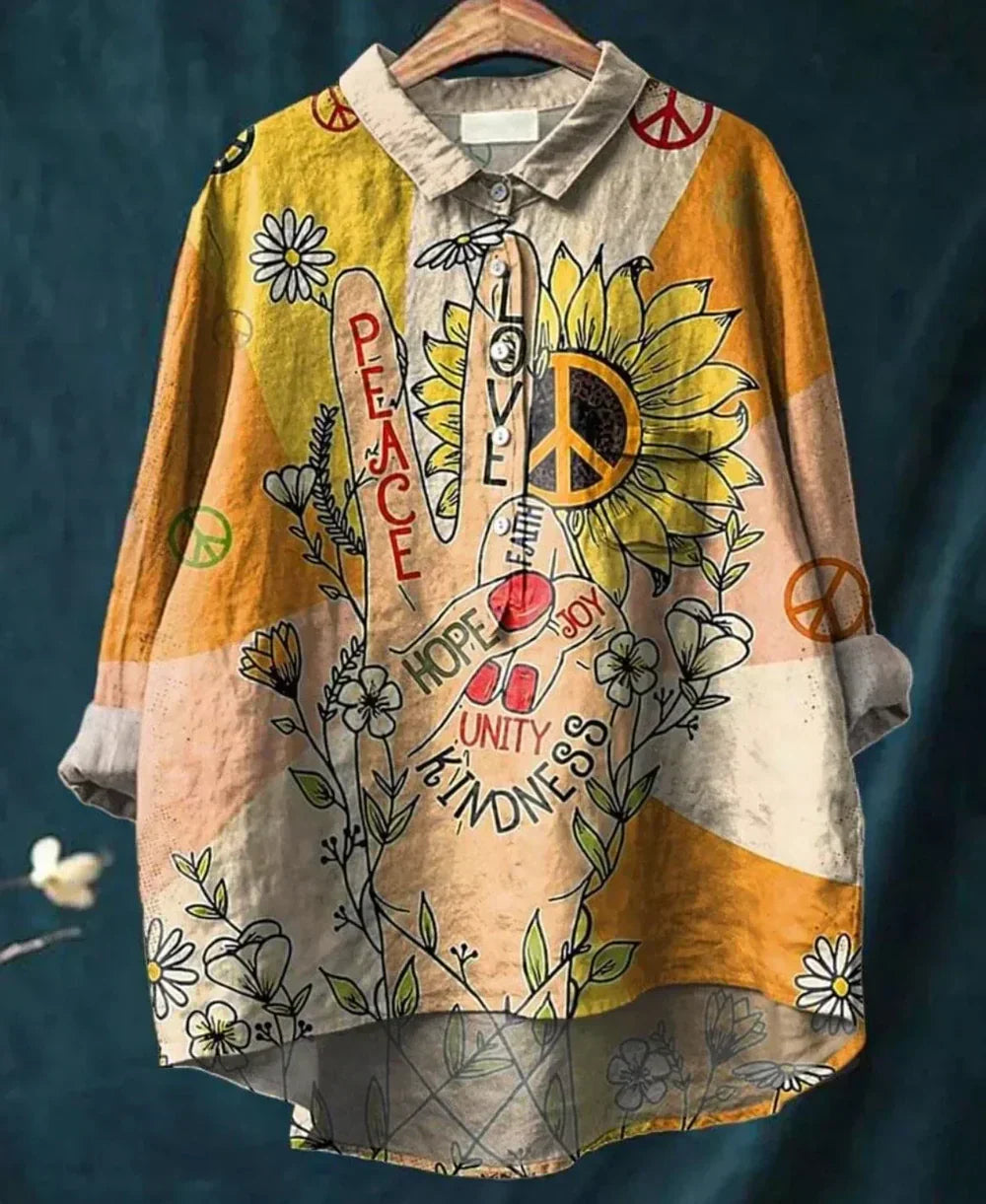 Zofia® | Elegantní Košile s Květinovým Vzorem