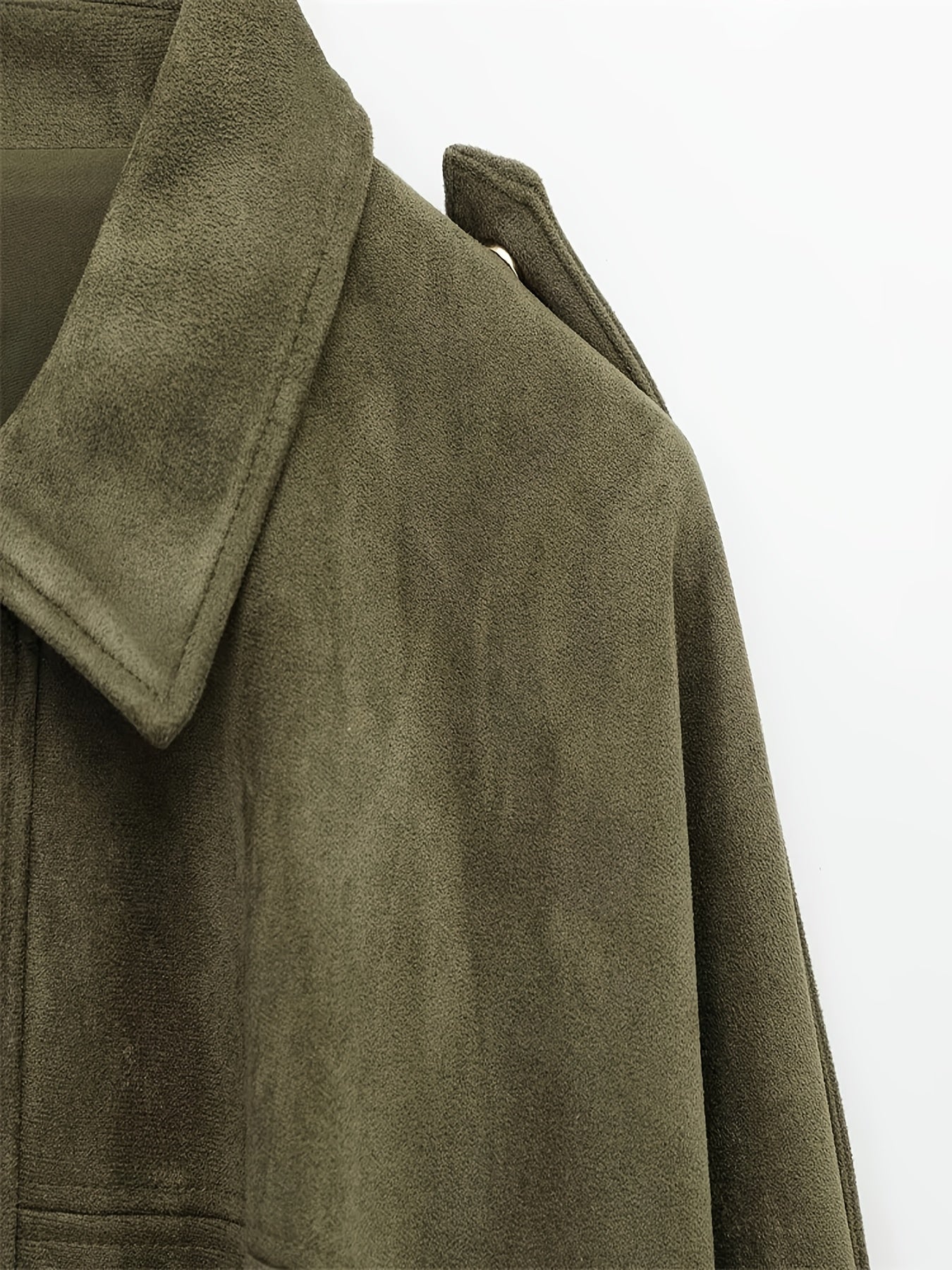 Šárka – Krátká semišová bunda v oversize střihu