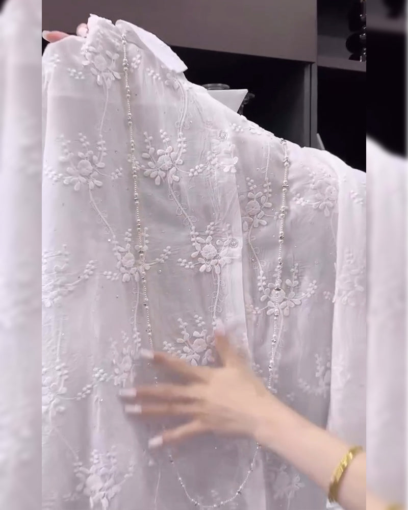 Marie – Bavlněná košile s výšivkou pro každý den