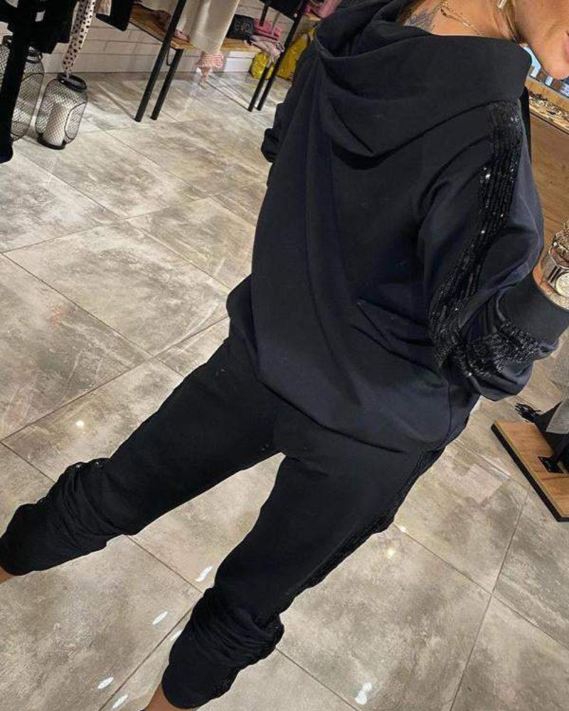 Eva – Dámská souprava s lesklými detaily