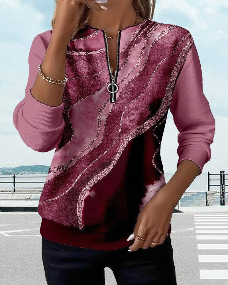 Sofie – stylová mikina s potiskem na zip