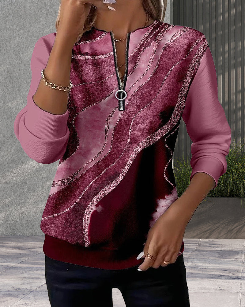 Sofie – stylová mikina s potiskem na zip