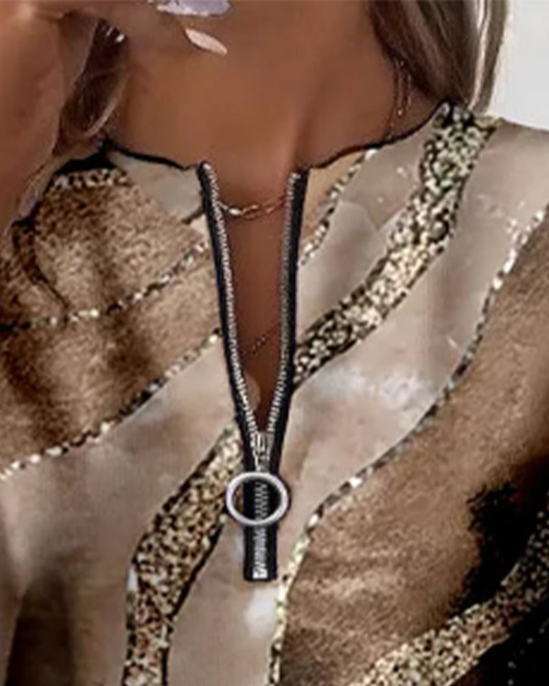 Sofie – stylová mikina s potiskem na zip