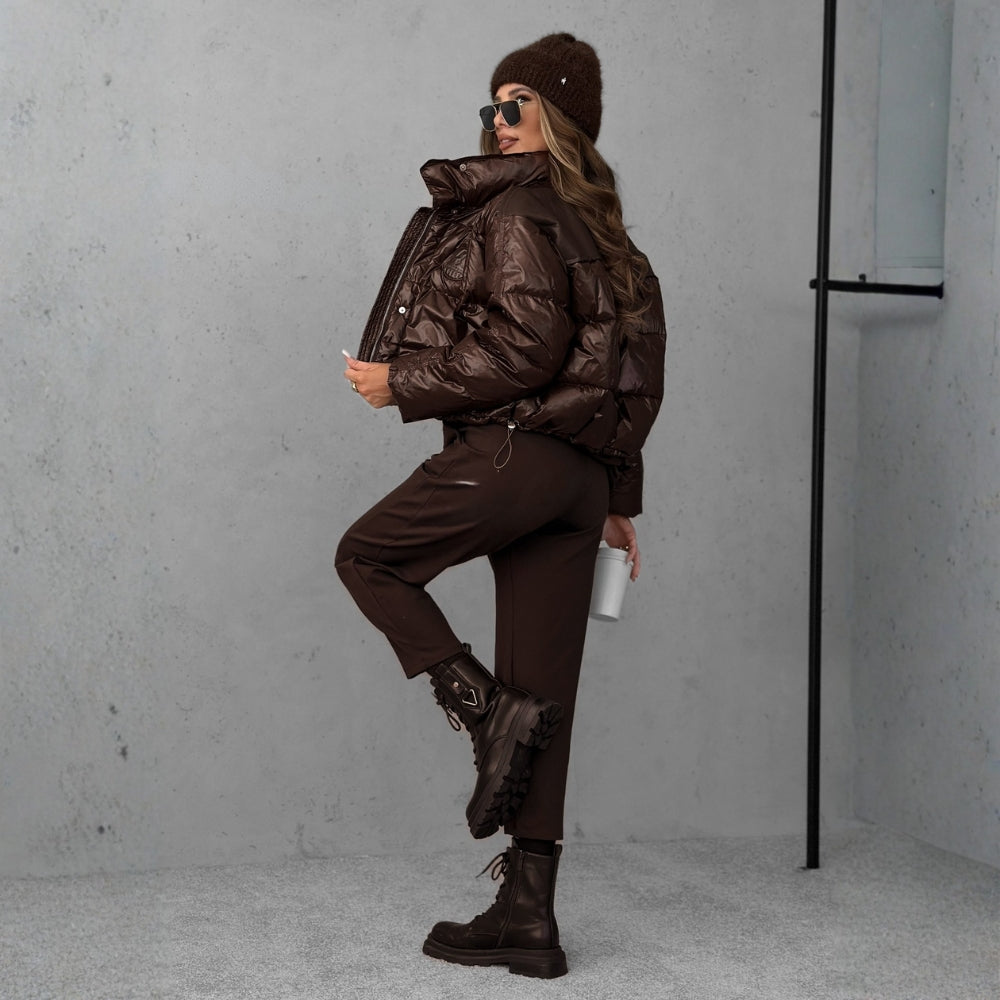 Denisa – krátký kabát se stojacím límcem