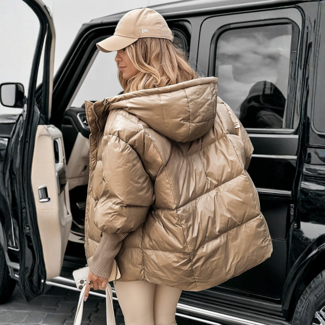 Aneta – prošívaný kabát se stojacím límcem