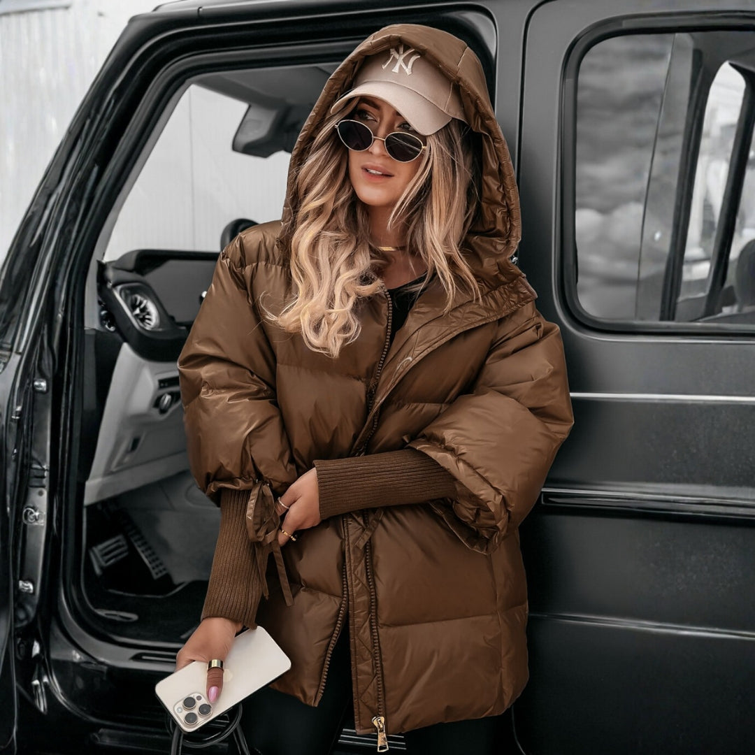 Aneta – prošívaný kabát se stojacím límcem