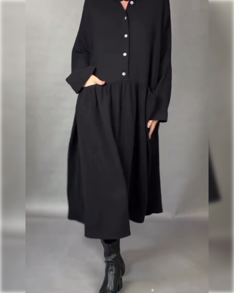 Monika – elegantní A-line maxi šaty