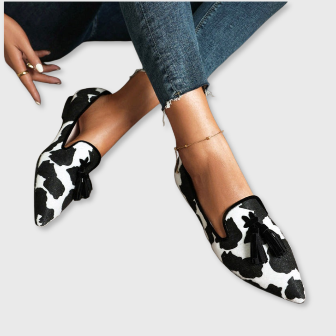 Elin - Mokasíny s potiskem leopardí