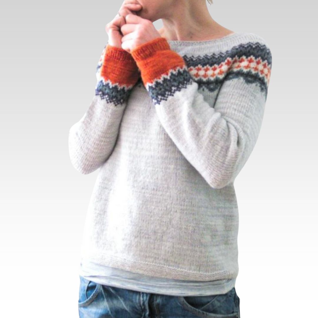 Joanna – Romantická blůza pro chladné dny